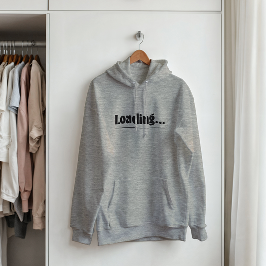 Felpa con cappuccio unisex " LOADING "